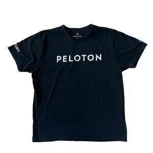 Peloton Century 100 Black Cotton Tee Size Small
